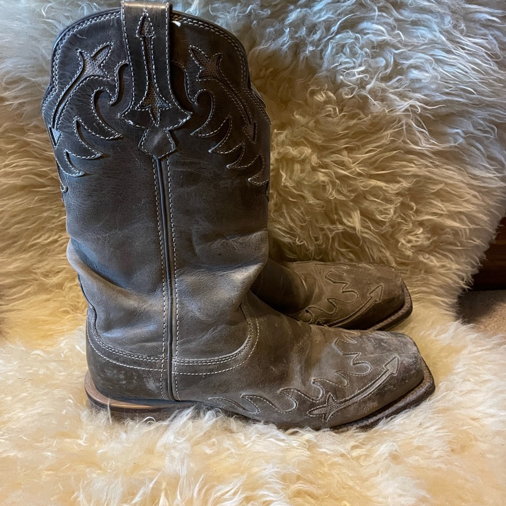 Twisted X Women's Heeled Boots - Distressed Gray - Picture 2 of 4